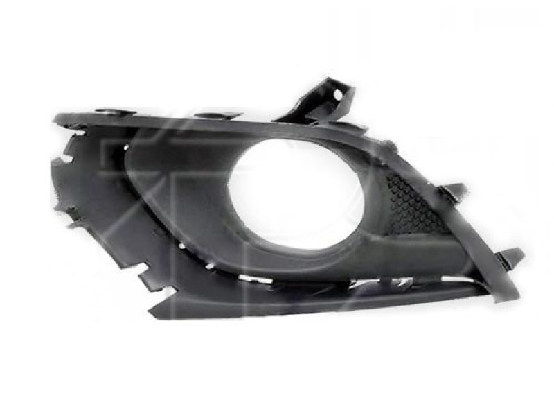 Решітка переднього бампера ліва Opel Corsa E 14-19 (Тайвань) з отвором, під молдинг