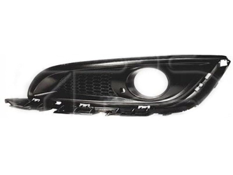 Решітка переднього бампера ліва Opel Insignia 13-17 (Тайвань) з отв., без молдингу