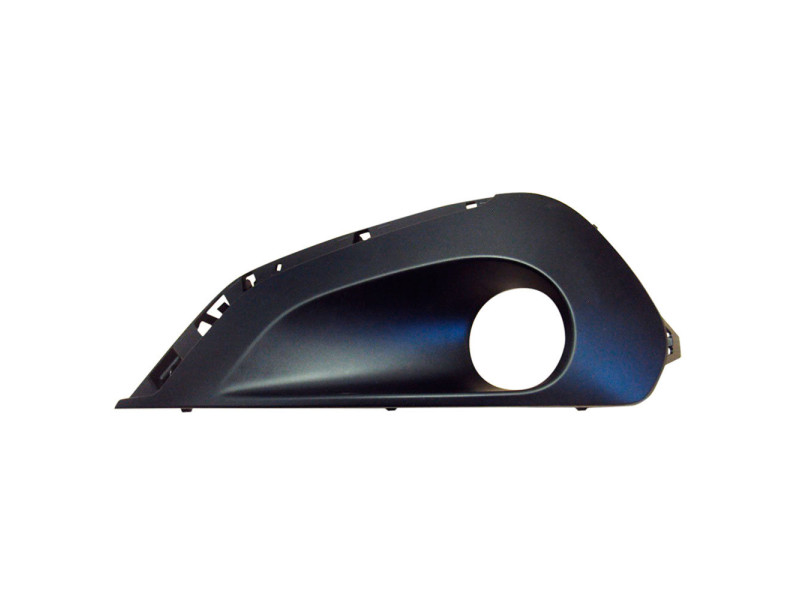 Решітка переднього бампера ліва Peugeot 208 16-19 (Тайвань) з отв., без молд.