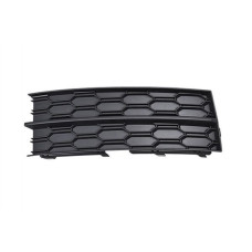 Решітка переднього бампера ліва Skoda Octavia A7 17-20 (Тайвань) без отв. під п/тронік та ПТФ 5E0807367B9B9