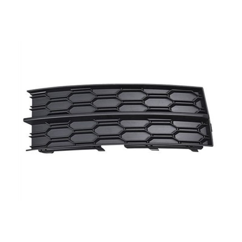 Решітка переднього бампера ліва Skoda Octavia A7 17-20 (Тайвань) без отв. під п/тронік та ПТФ 5E0807367B9B9