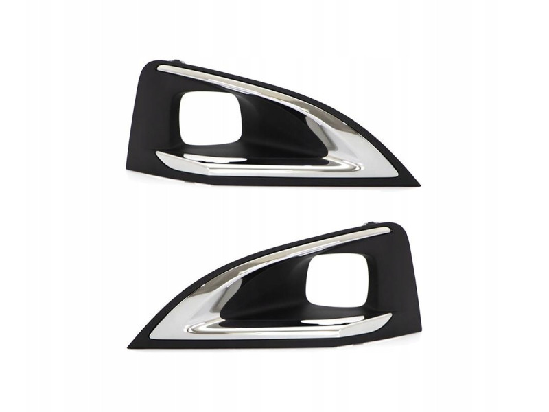 Решітка переднього бампера ліва та права Peugeot 3008 16-, 5008 16- (Тайвань) з отв. 1617975880