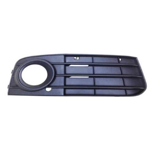 Решітка переднього бампера права Audi A4 B8 2008-2012 (LKQ) чорна, з отв. 8K0807682A 01C