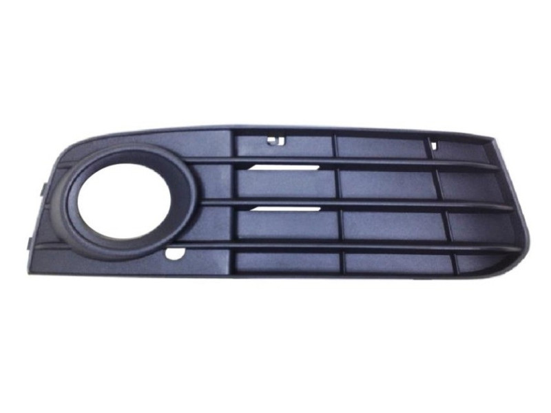 Решітка переднього бампера права Audi A4 B8 08-12 (LKQ) чорна, з отв. 8K0807682A 01C