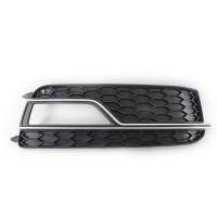 Решітка переднього бампера права Audi A5 8T S-Line 12-16 (Тайвань) хром молдинг