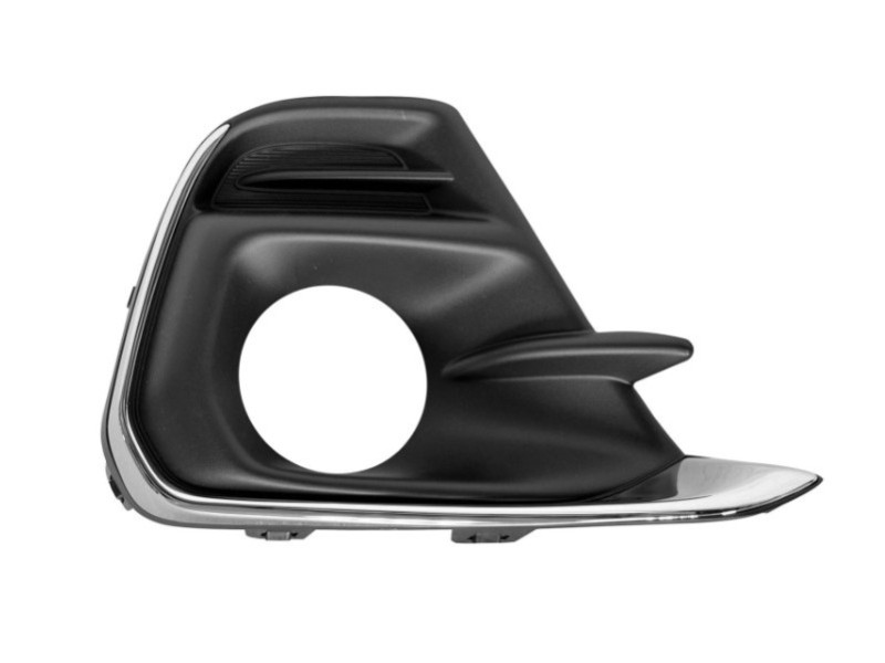 Решітка переднього бампера права Chevrolet Spark 15-18 (Тайвань) хром молдинг