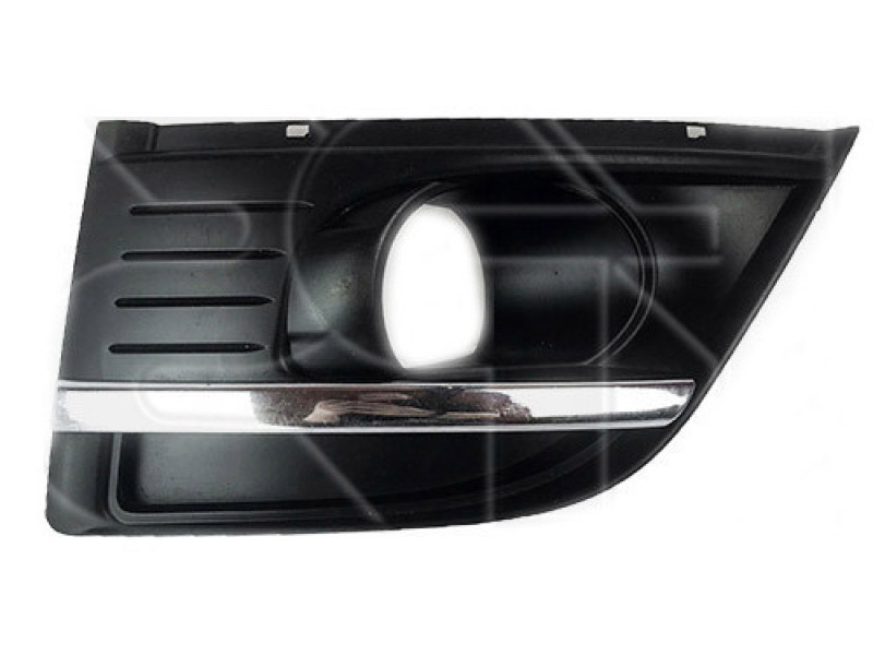 Решітка переднього бампера права Citroen C4 Grand Picasso 07-10 (Тайвань) з хром молд.