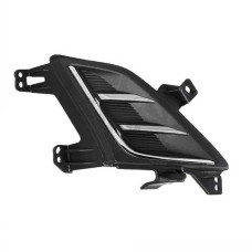 Решітка переднього бампера права Ford Focus 4 18- (Тайвань) молдинги хром та сірий металік