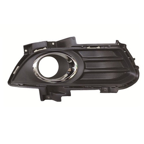Решітка протитуманної фари права Ford Mondeo 5 14-17, Fusion 12-17 (Тайвань) хром окуляр, чорна текстура DS7Z17B814BB