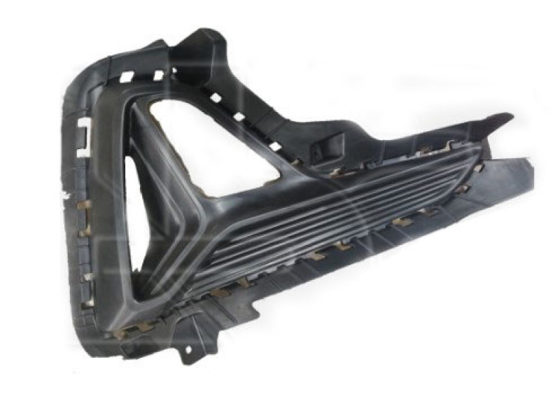 Решітка переднього бампера права Hyundai Sonata LF 17-19 (Тайвань) з отвором під ПТФ, чорний мат 86522C1AB0