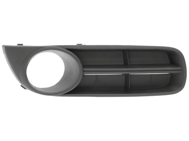 Решітка переднього бампера права Skoda Fabia 2, Roomster 07-10 (Тайвань) з отв. 5J0853666