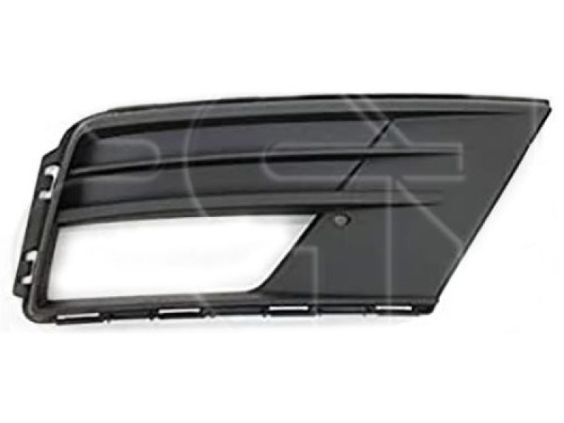 Решітка переднього бампера права VW Caddy Cargo 3 15-20 (Тайвань) з отвором