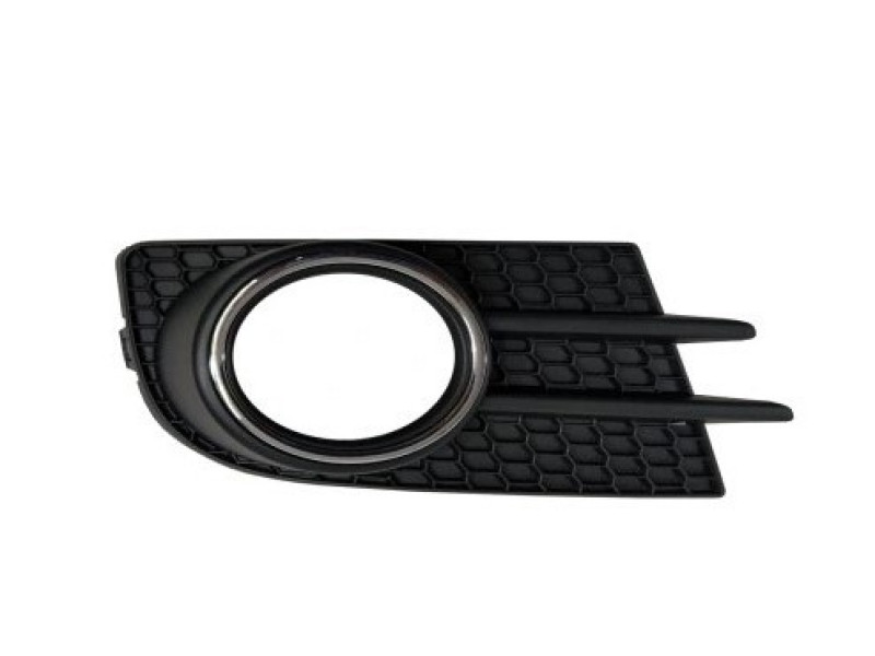 Решітка переднього бампера права VW Tiguan 11-16 європейська модель (Тайвань) з хром. окуляром 5N0853666H