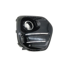 Решітка переднього бампера праве Kia Sportage QL 15-18 (Тайвань) чорний глянець, хром молдинги 86522D9100