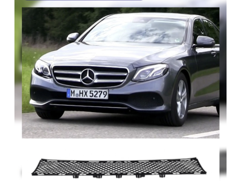 Решітка переднього бампера середня Mercedes E-class W213 Avantgarde 2016-2019 Тайвань A2138850622