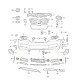 Решітка переднього бампера середня Skoda Superb 3V 2019-2023 FPS 3V0853677A 9B9