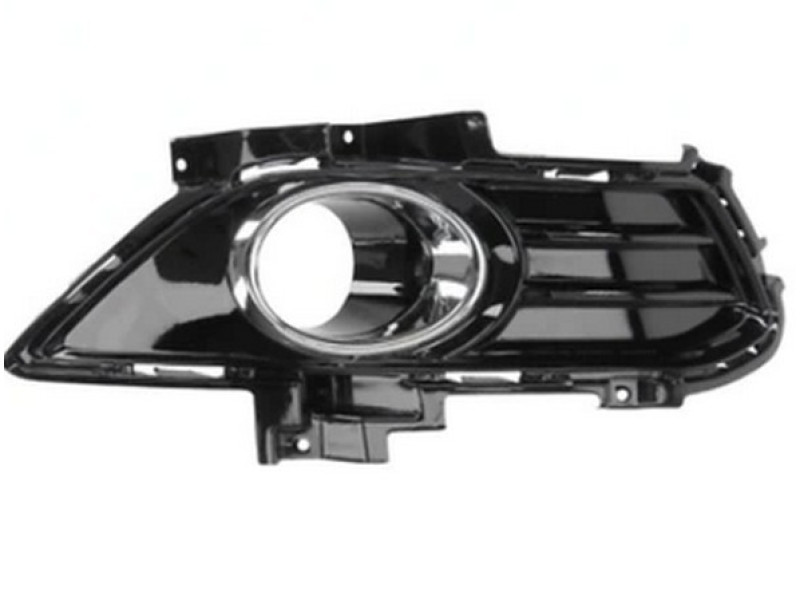 Решітка протитуманної фари права Ford Mondeo 5 14-17, Fusion 12-17 (Тайвань) хром окуляр, чорний глянець DS7Z17B814AB