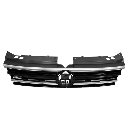 Решітка радіатора (2 хром молдинга, 1 чорний) R-Line VW Tiguan 2017-2021 5NA853651SZLL