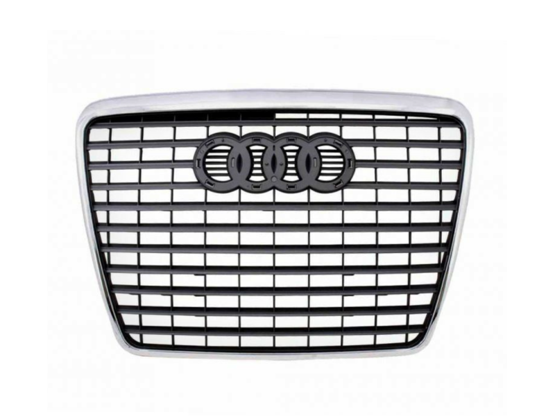 Решітка радіатора Audi A6 С6 2008-2010 хром молдинг (FPS) 4F0853651AN