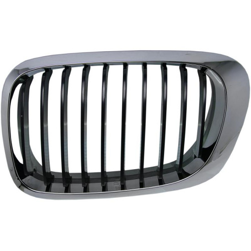 Решітка радіатора ліва BMW 3 e46 2001-2003 чорн/хром LKQ 51138208683
