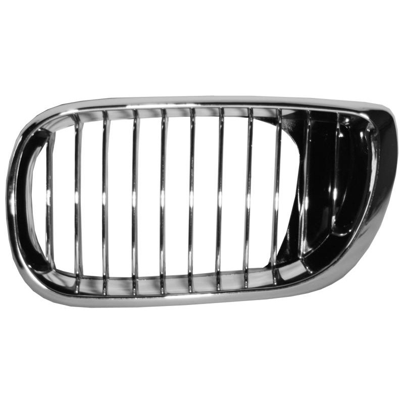 Решітка радіатора ліва BMW 3 E46 01-05 хром рамка і смуги (TW) 51137042961