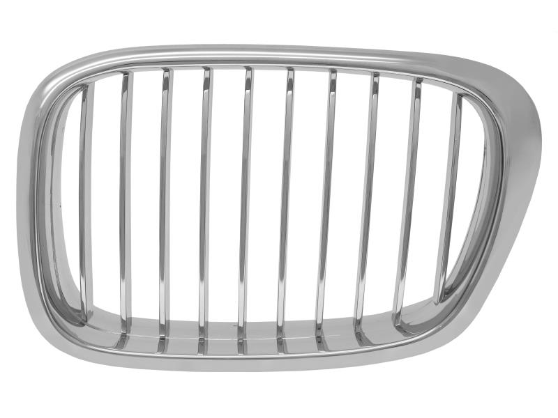 Решітка радіатора ліва BMW 5 e39 00-03 хромована з хром рамкою (LKQ) 51137005837