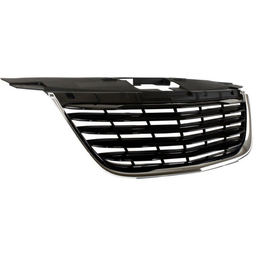 Решітка радіатора Chrysler 200 2011-2014 (Тайвань) чорний глянець хром молдинг 68102305AE