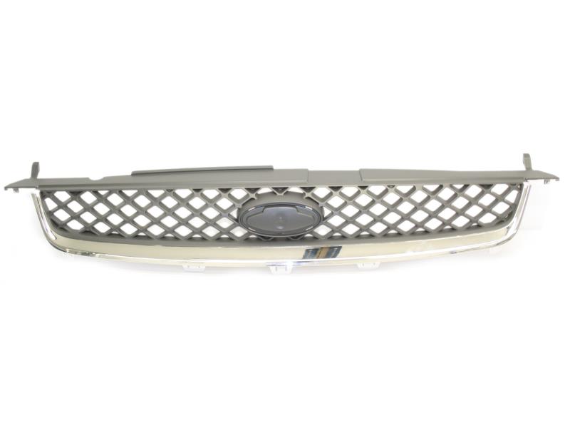 Решітка радіатора Ford Fiesta 2006-2009 хром/сіра FPS 1381784