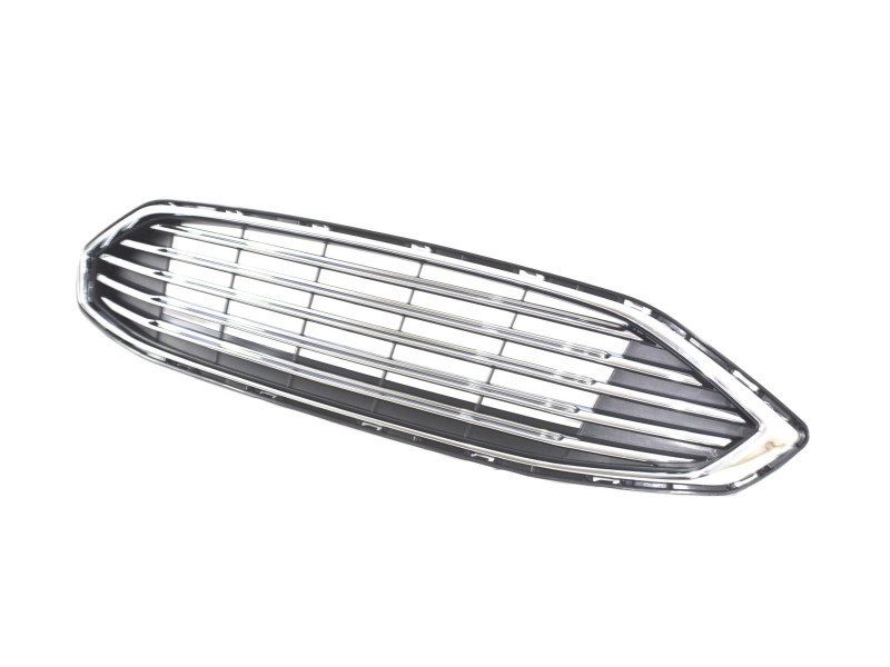 Решітка радіатора Ford Mondeo, Fusion 17-19 (TP) хром / чорна, смуги HS7Z8200AA