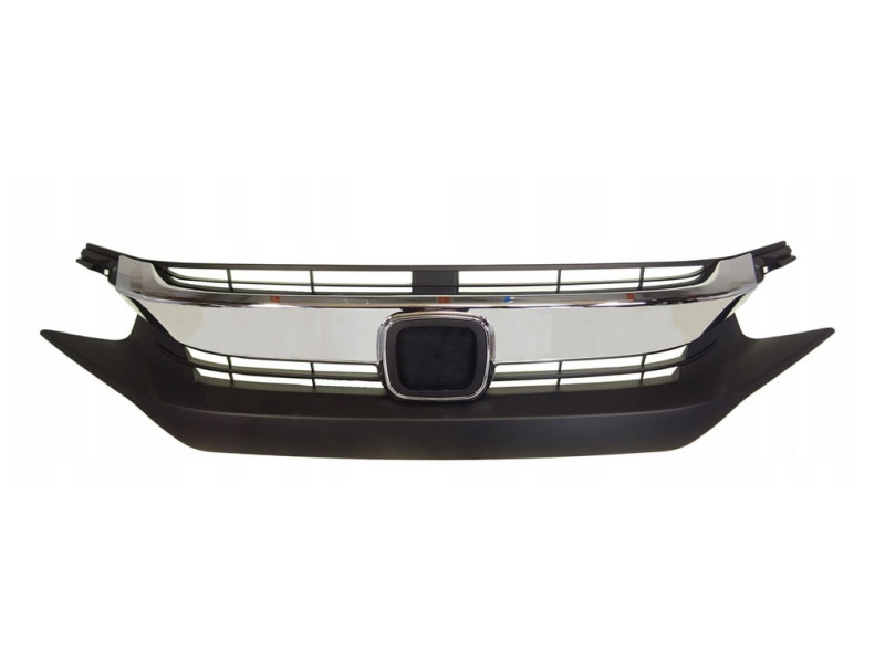 Решітка радіатора Honda Civic FC 16-18 седан (Тайвань) чорна хром молдинг 71121TBAA01