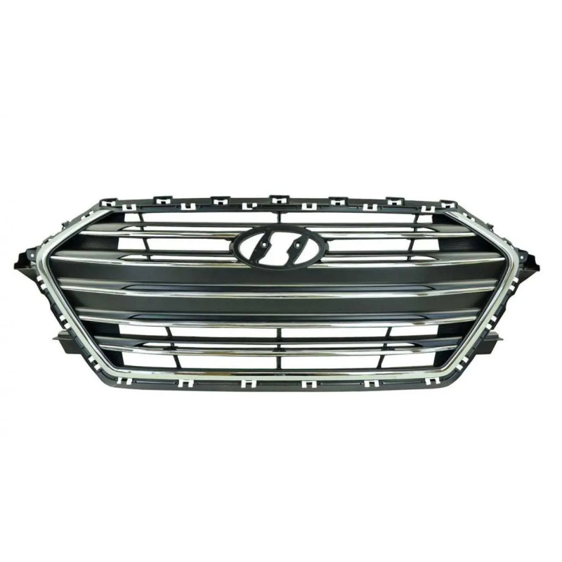Решітка радіатора Hyundai Elantra AD 16-18 хром/чорна (Tempest) 86350F2100