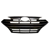 Решітка радіатора Hyundai Elantra AD 18-20 (Китай) чорна / хром 86350F3510
