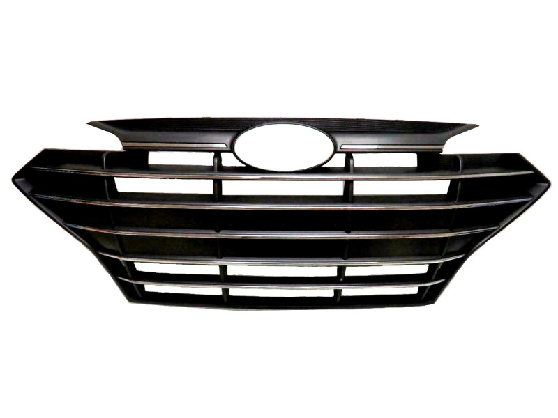 Решітка радіатора Hyundai Elantra AD 18-20 (Тайвань) чорна / хром 86350F3510