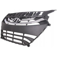 Решітка радіатора Hyundai i30 12-16 (Тайвань) чорна, з хром. молд. 86350A6010