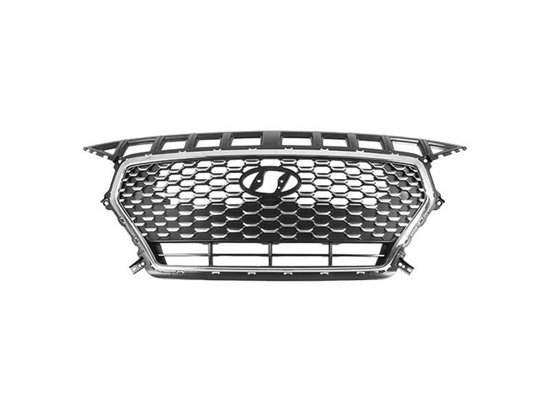 Решітка радіатора Hyundai i30 2016-2020 з молдингом FPS 86350G3010