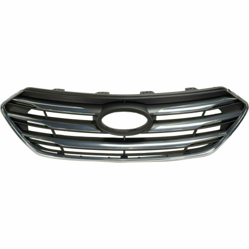 Решітка радіатора Hyundai Santa Fe 3 2016-2018 (Тайвань) без отв. під камеру 863514Z500