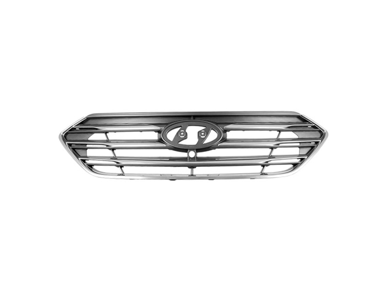 Решітка радіатора Hyundai Santa Fe 3 16-18 (Тайвань) з отв. під камеру 863514Z510 