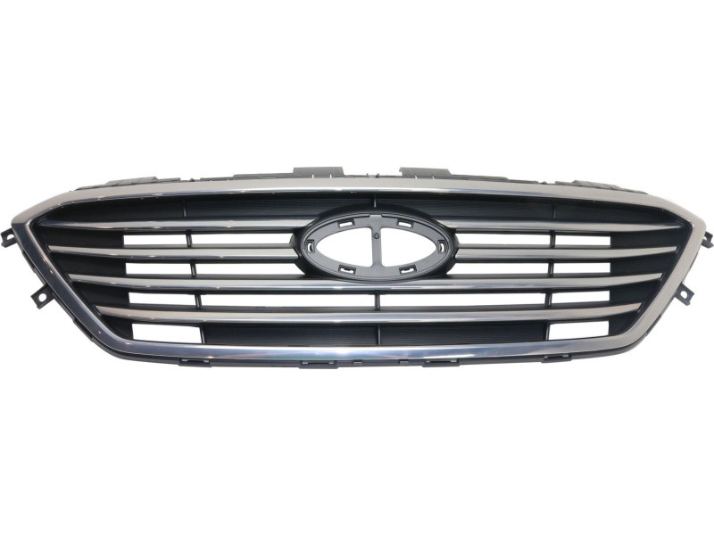 Решітка радіатора Hyundai Sonata LF 14-17 (крім Sport) (TP) з хром молд., без круїзу 86350C2000