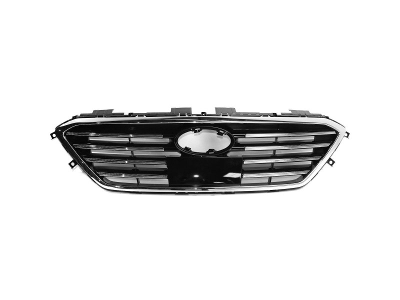 Решітка радіатора Hyundai Sonata LF 14-17 (крім Sport) (Тайвань) з хром молд., під круїз 86350C1200