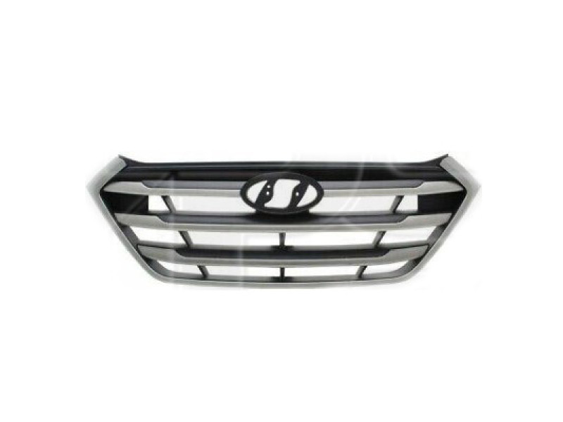 Решітка радіатора Hyundai Tucson TL 15-18 (Китай) чорна / хром