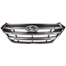 Решітка радіатора Hyundai Tucson TL 15-18 (Тайвань) світло-сірий металік хром 86350D3100CR