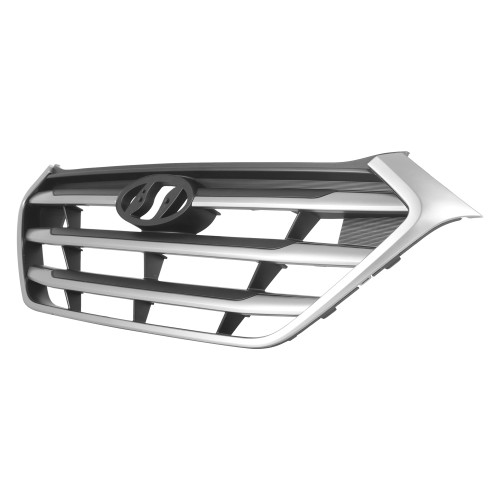 Решітка радіатора Hyundai Tucson TL 2015-2018 (Китай) темно-сірий металік чорна 86350D3000GAL