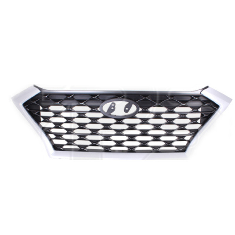 Решітка радіатора Hyundai Tucson TL 18- (Тайвань) чорний мат / сірий металік 86350D3500