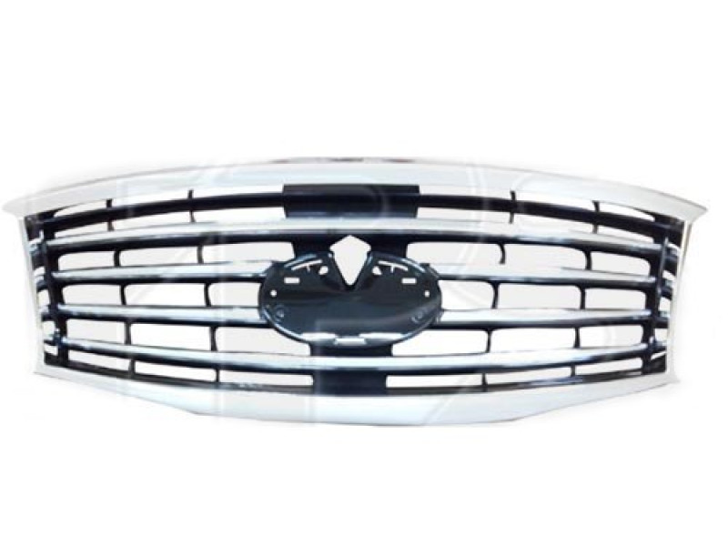 Решітка радіатора Infiniti JX/QX60 12-16 (Тайвань) чорна, хром. молдинги