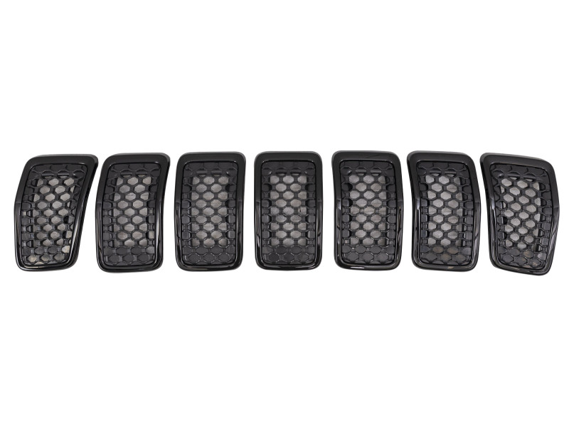 Решітка радіатора Jeep Cherokee 2019-2023 (Тайвань) чорна, 7 шт 6AZ88DX8AB