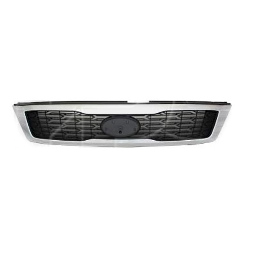Решітка радіатора Kia Carnival 11-12 (Тайвань) чорна, хром. молд. 863504D000