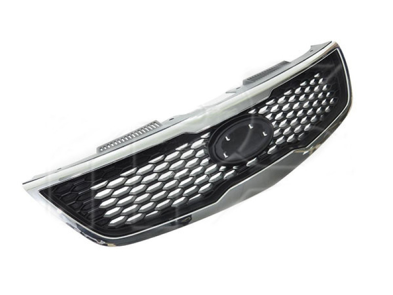 Решітка радіатора Kia Cerato 09-12 седан (Тайвань) соти, хром рамка 863501M010