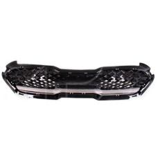 Решітка радіатора Kia Niro Hybrid 19-22 (Тайвань) чорний глянець, хром молдинг