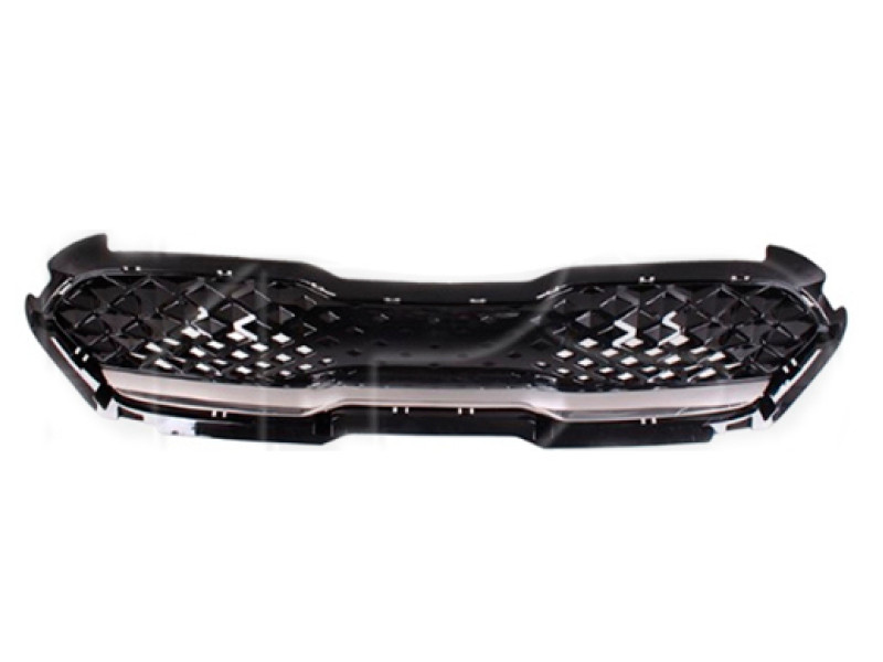 Решітка радіатора Kia Niro Hybrid 19-22 (Тайвань) чорний глянець, хром молдинг