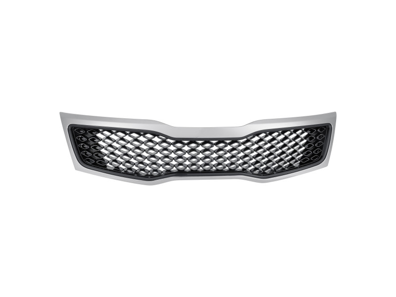 Решітка радіатора Kia Optima 11-13 (Тайвань) чорна / хром 863502T000
